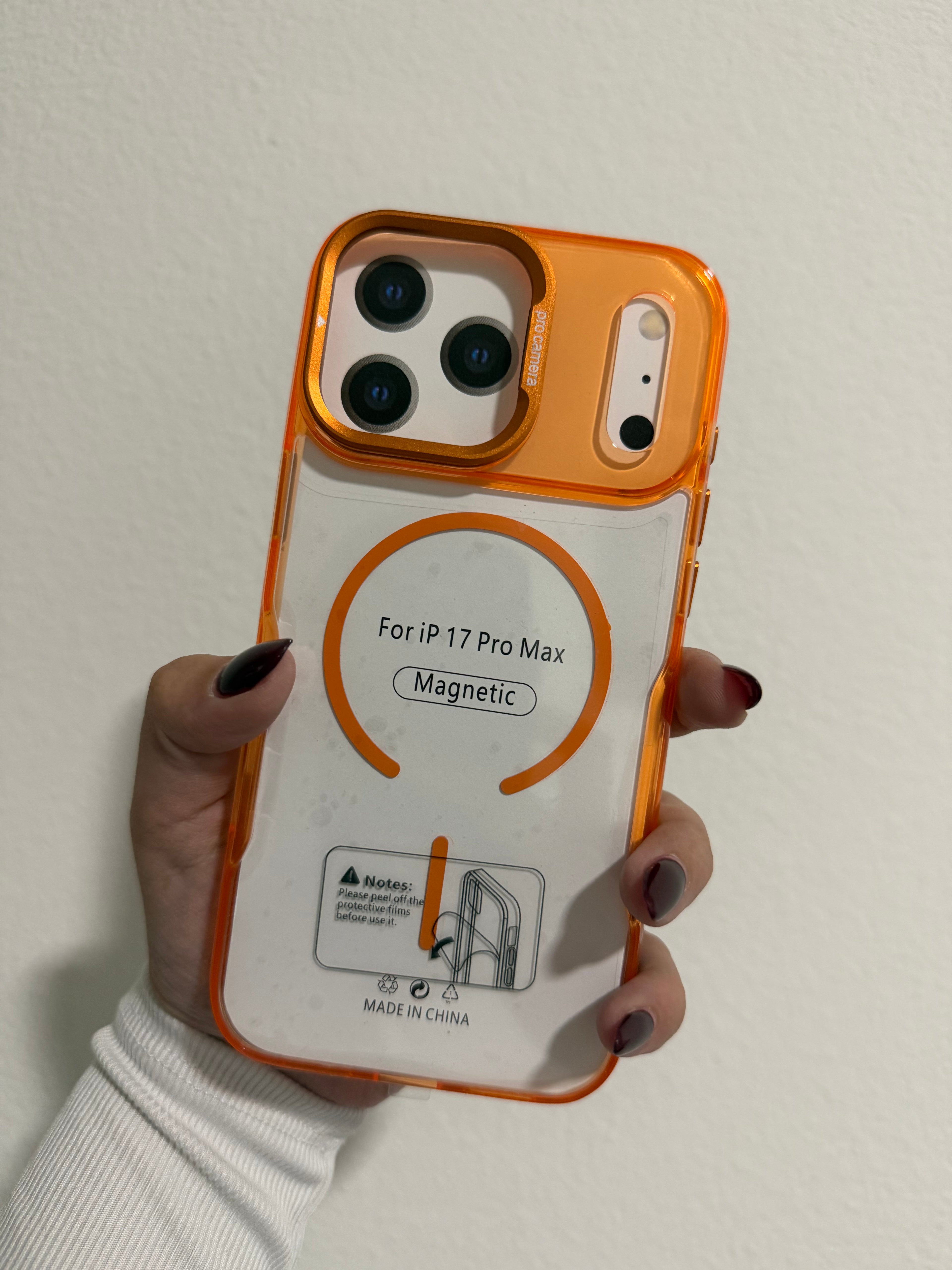 Case Cristalino de Lujo con Imán para iPhone 17 Pro Max