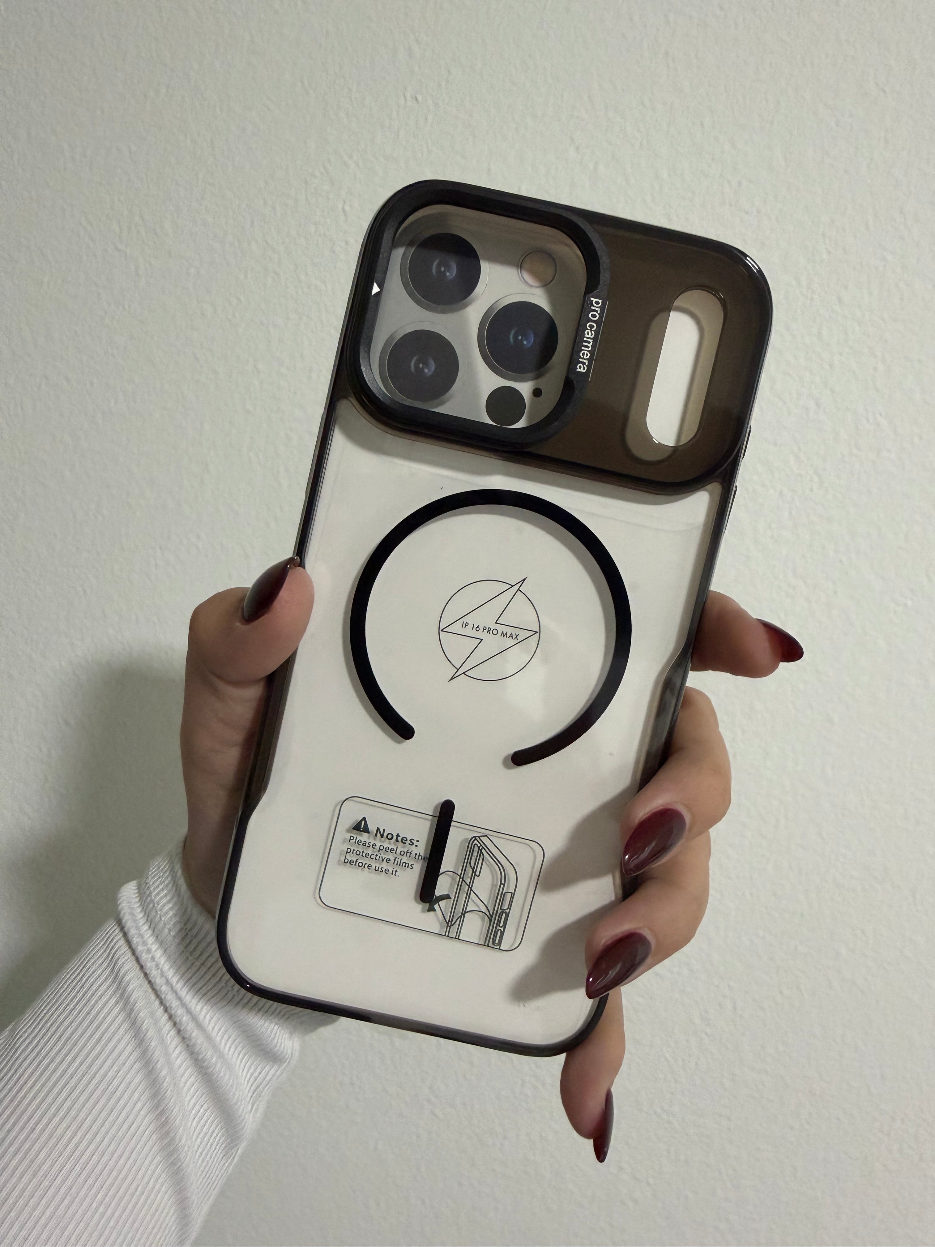 Case Cristalino de Lujo con Imán para iPhone 17 Pro Max